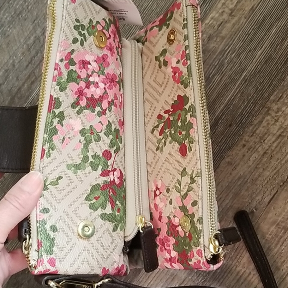 Liz Claborne Floral Crossbody Purse - Picture 8 of 11